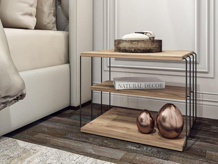 Mobistoxx Bijzettafel LEBRON 50 cm atlantische pijnboom