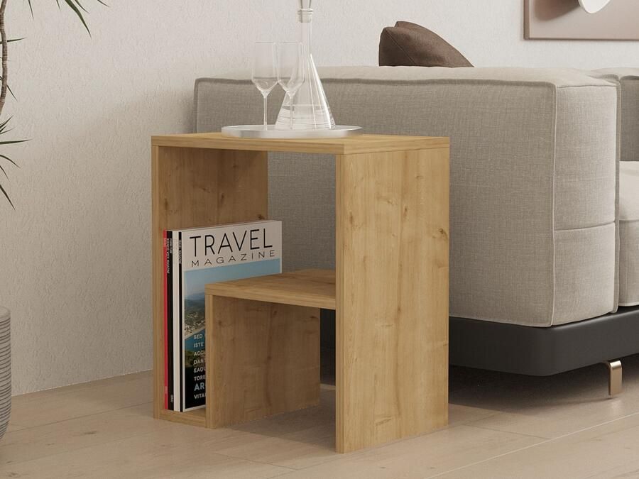 Mobistoxx Bijzettafel YAPU 52 cm saphire eik