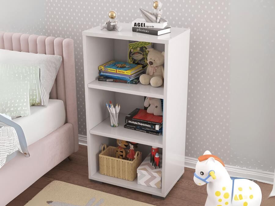 Mobistoxx Boekenkast KREY 2 legplanken wit