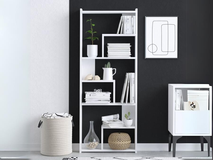 Mobistoxx Boekenkast PRINZIDEN 60 cm wit