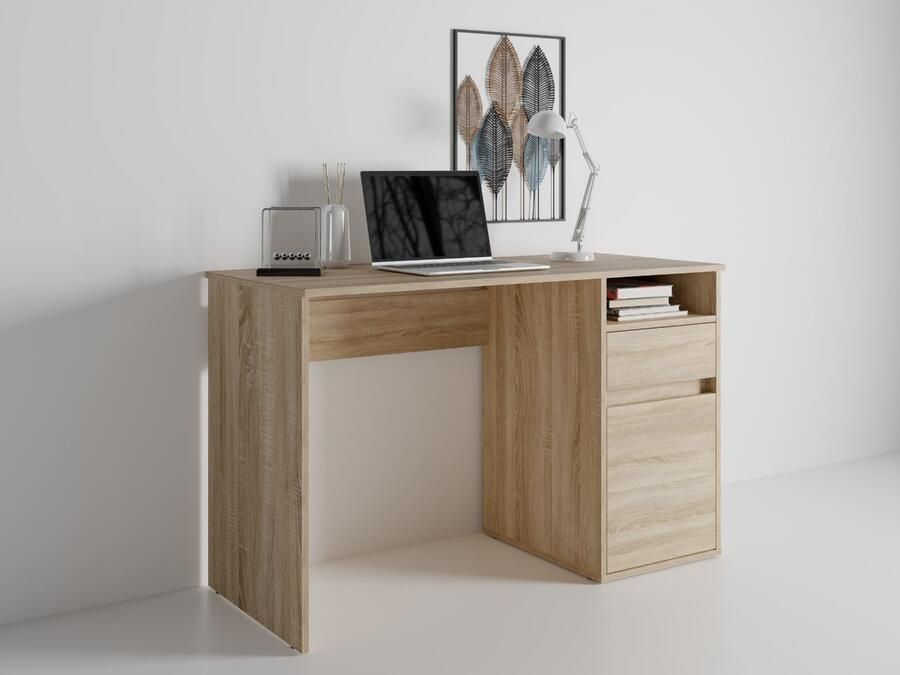 Mobistoxx Bureau BIDOU 1 deur 1 lade sonoma eik