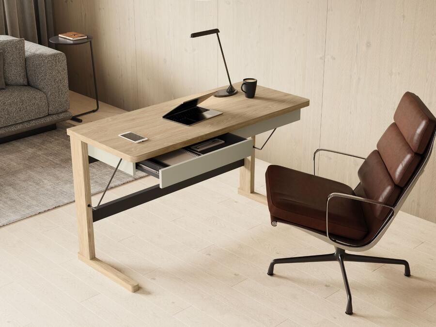 Mobistoxx Bureau OTTIGNIES 2 lades geoliede eik