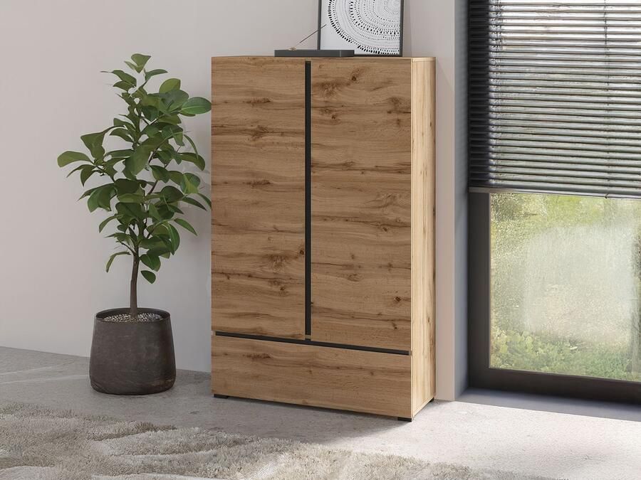 Mobistoxx Commode CROSSAIR 2 deuren 1 lade wotan eik