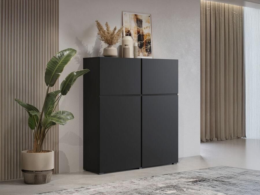 Mobistoxx Commode CROSSAIR 4 deuren zwart