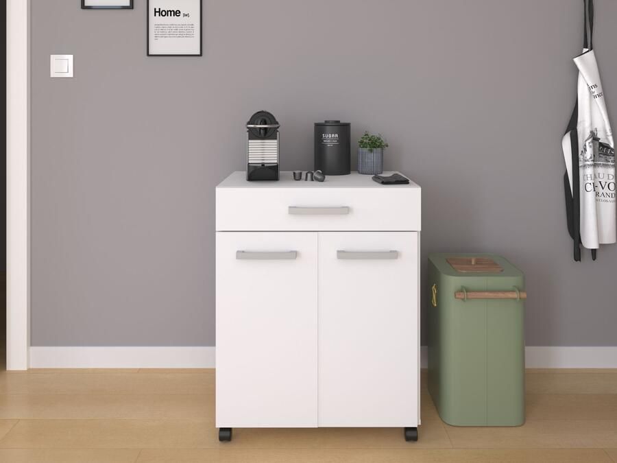 Mobistoxx Commode DOS 2 deuren 1 lade wit