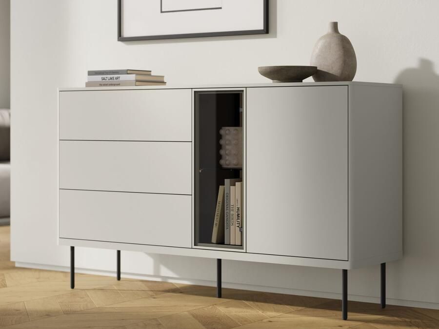 Mobistoxx Commode EMPIRO 1 lade 3 lades kasjmier met led