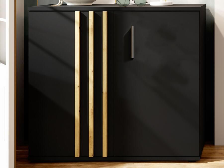 Mobistoxx Commode GONZOLA 2 deuren zwart