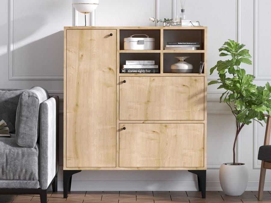 Mobistoxx Commode HAWA 3 deuren saphire eik