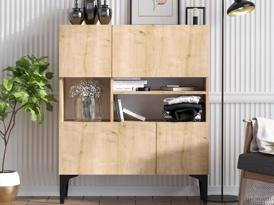 Mobistoxx Commode HAWA 3 deuren saphire eik