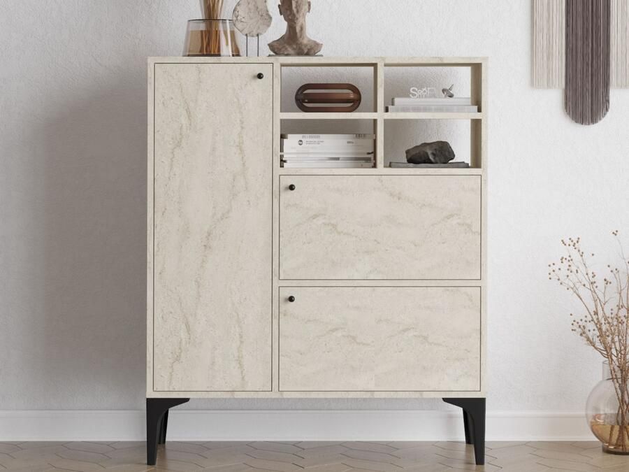 Mobistoxx Commode HAWA 3 deuren travertijn