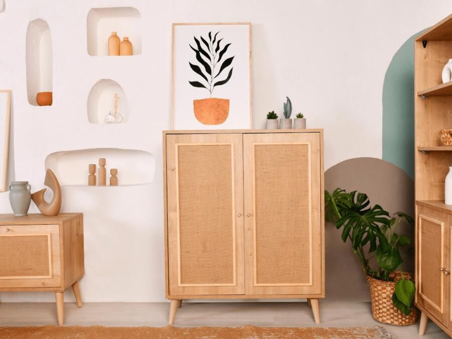 Mobistoxx Commode JUTGLA 2 deuren eik