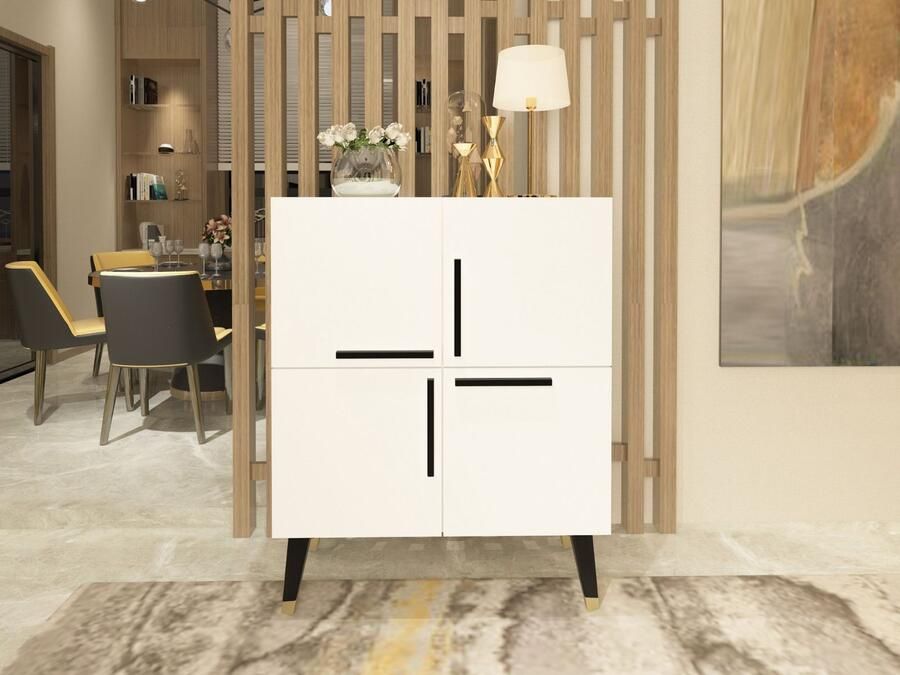 Mobistoxx Commode MAQUERO 4 deuren wit