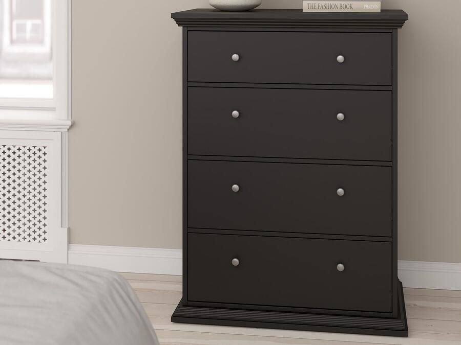 Mobistoxx Commode NORTON 4 lades zwart