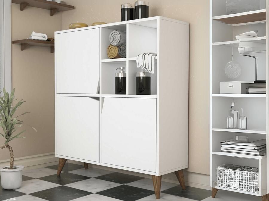 Mobistoxx Commode PULSORA 3 deuren wit