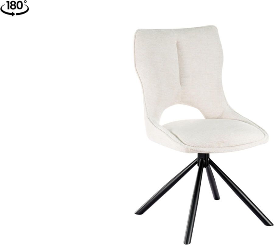 Mobistoxx Draaistoel MUNA stof beige