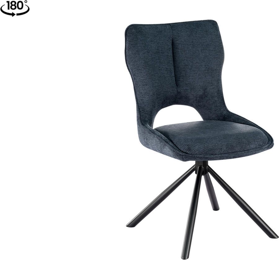 Mobistoxx Draaistoel MUNA stof blauw