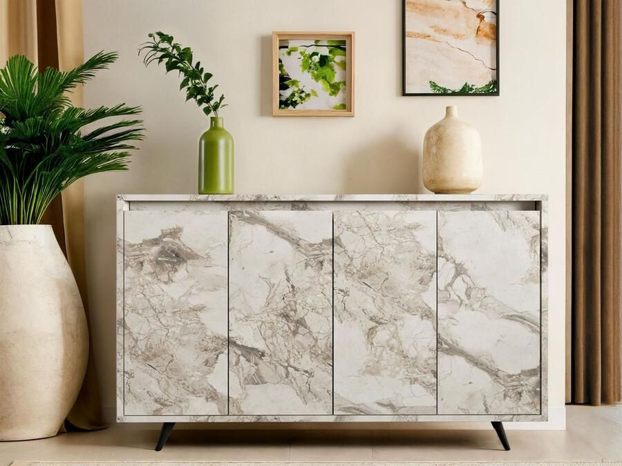 Mobistoxx Dressoir CHANCE 4 deuren marmer