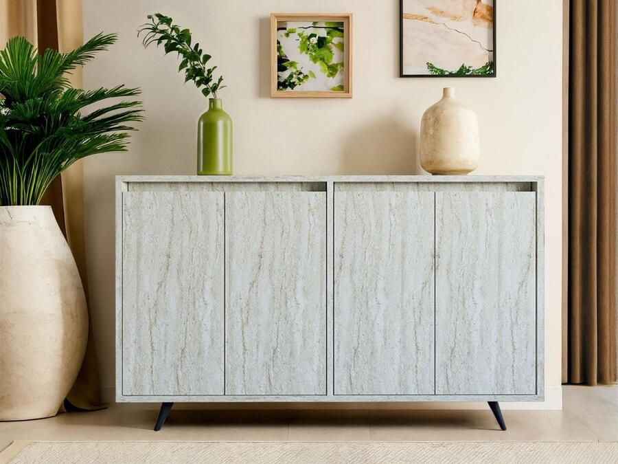 Mobistoxx Dressoir CHANCE 4 deuren travertijn