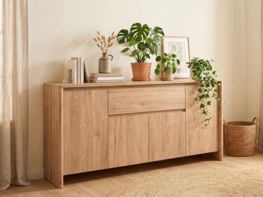 Mobistoxx Dressoir GENIUS 4 deuren 1 lade jackson eik