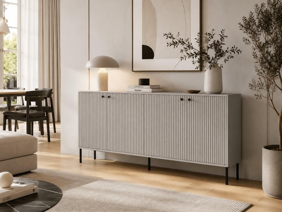 Mobistoxx Dressoir IRELIA 4 deuren grijs