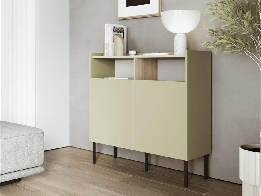 Mobistoxx Dressoir JULIE 2 deuren acacia olijf