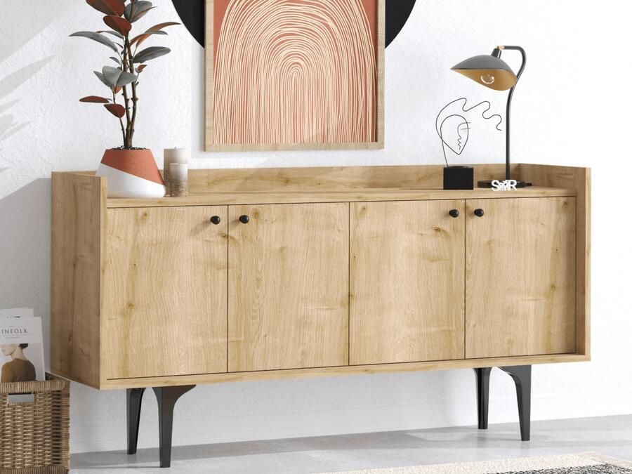 Mobistoxx Dressoir NAVIRANA 4 deuren saphire eik