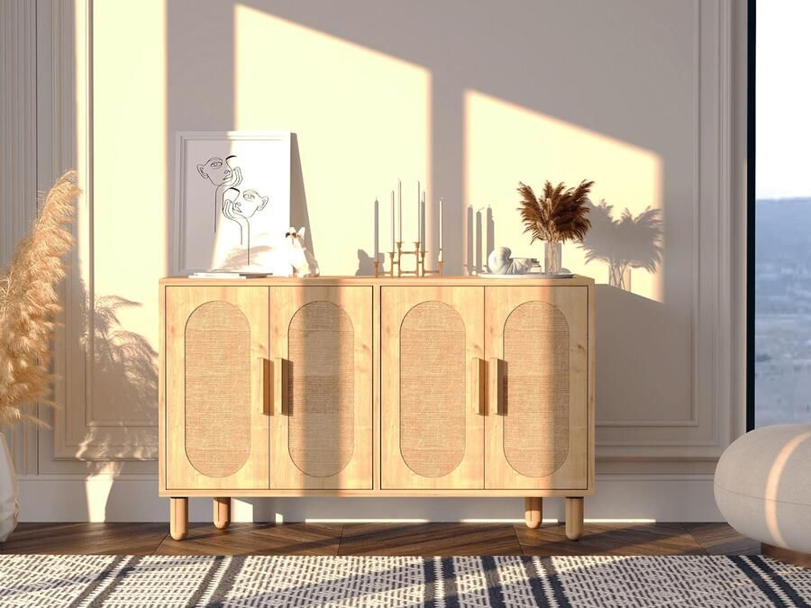 Mobistoxx Dressoir ONVERA 4 deuren saphire eik