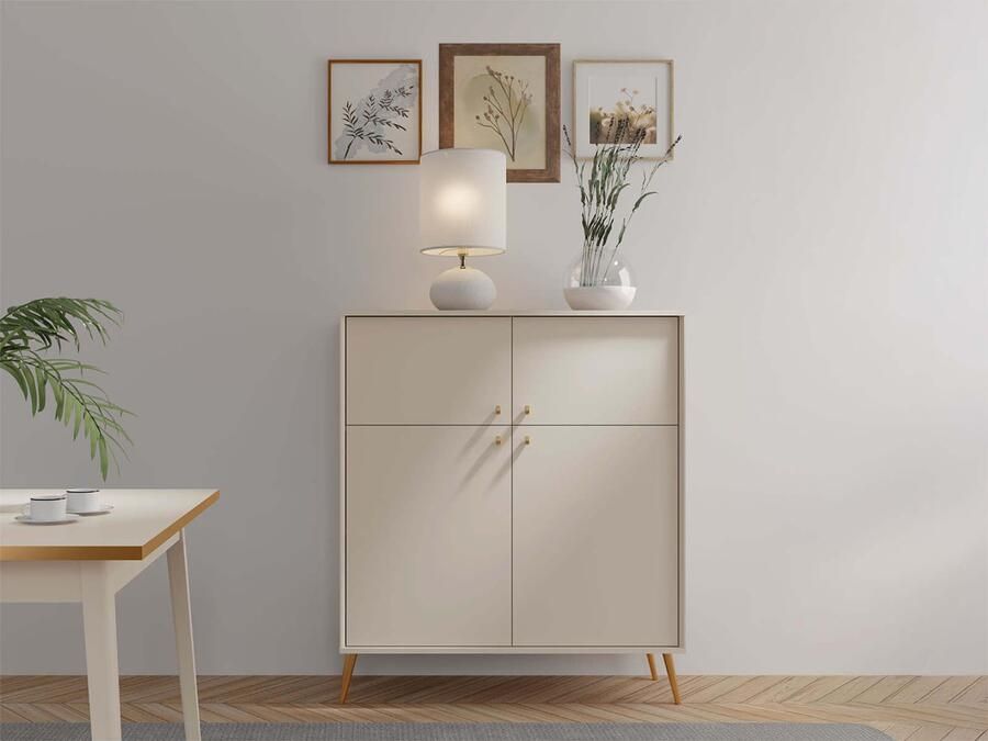 Mobistoxx Dressoir ROSSE 4 deuren kasjmier