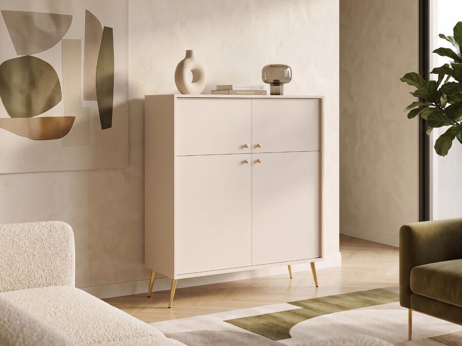 Mobistoxx Dressoir ROSSE 4 deuren kasjmier