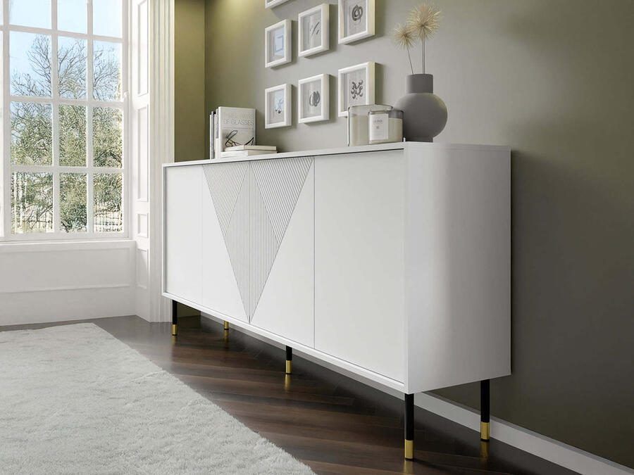Mobistoxx Dressoir WOODKID 4 deuren wit