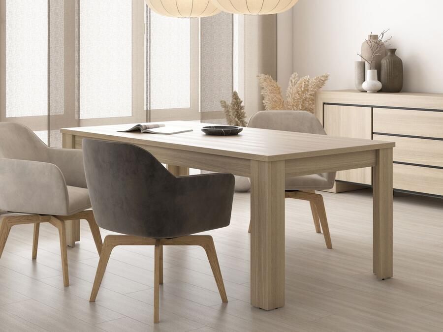 Mobistoxx Eettafel CASTRO 190 cm elegante eik