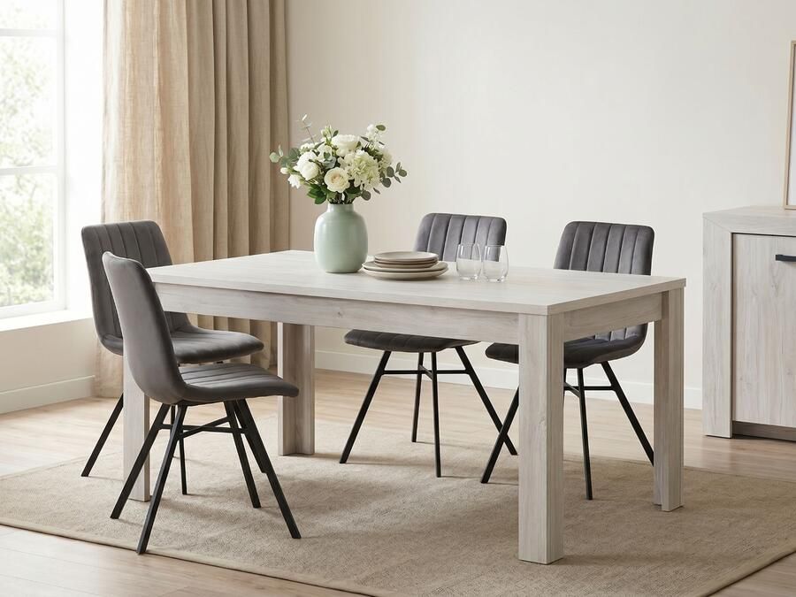 Mobistoxx Eettafel ELVITA 190 cm gebleekte eik