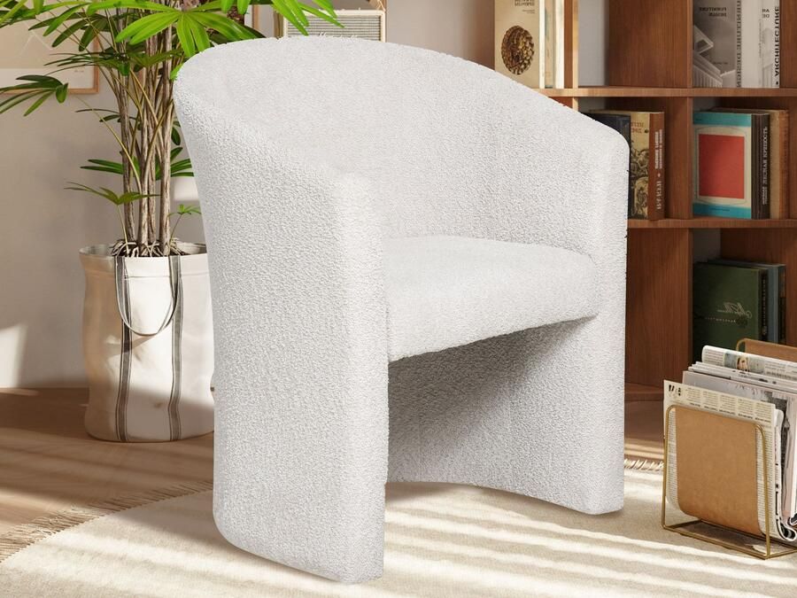 Mobistoxx Fauteuil CARLOS bouclé zand