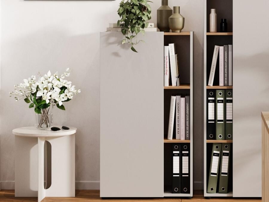 Mobistoxx Kantoorkast ADRIANO 2 legplanken kasjmier navarra eik