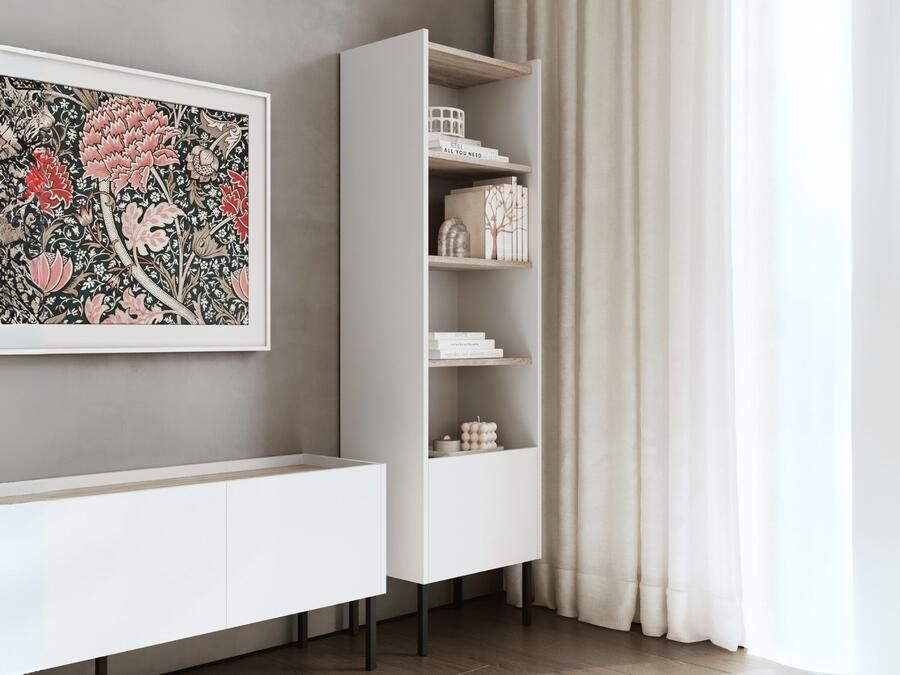 Mobistoxx Kast JULIE 50 cm wit sonoma eik