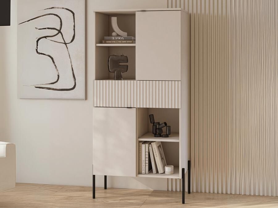 Mobistoxx Kast ORES 2 deuren 1 lade kasjmier