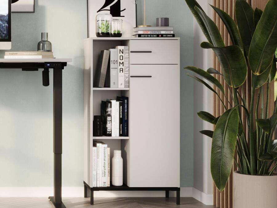 Mobistoxx Kast POLYGON 1 deur 1 lade kasjmier