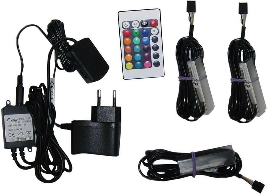 Mobistoxx Kit led verlichting RGB (set van 8)