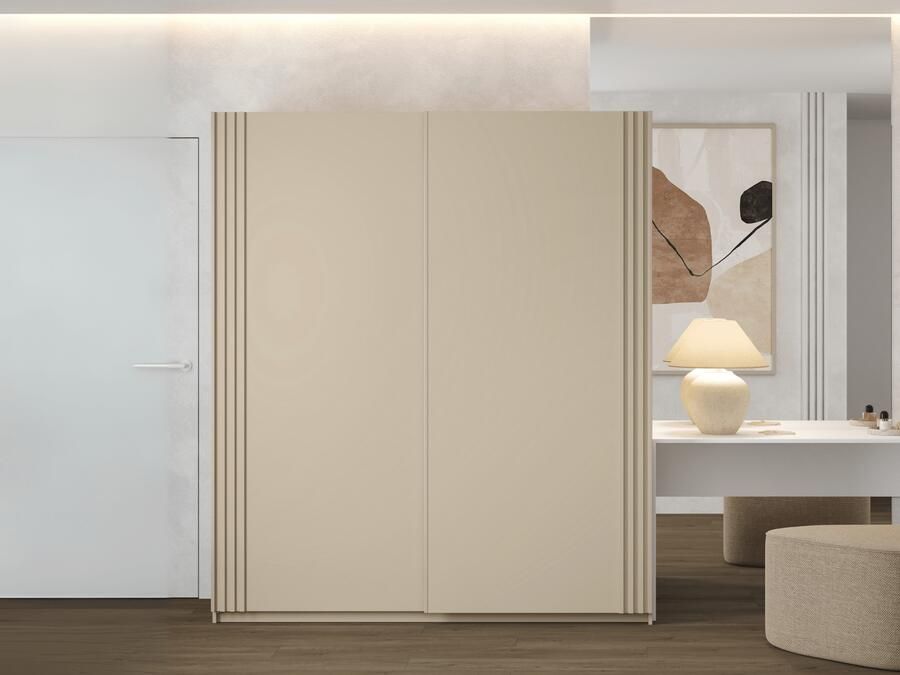 Mobistoxx Kledingkast NIVAK 2 schuifdeuren 180 cm kasjmier