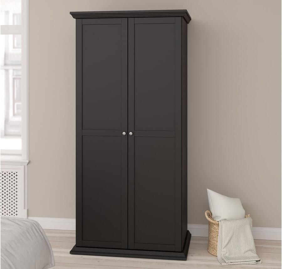 Mobistoxx Kledingkast NORTON 2 deuren zwart