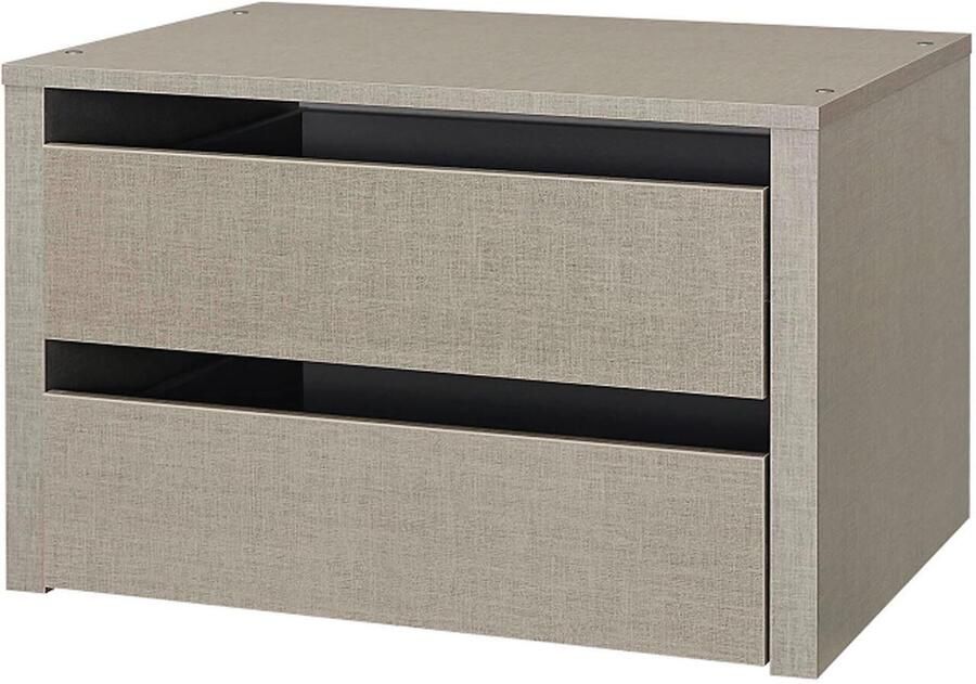 Mobistoxx Ladeblok NELE 2 lades 58 cm natuurijk linnen