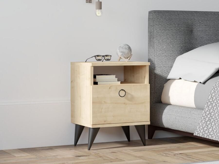 Mobistoxx Nachtkastje BRALON 1 deur saphire eik