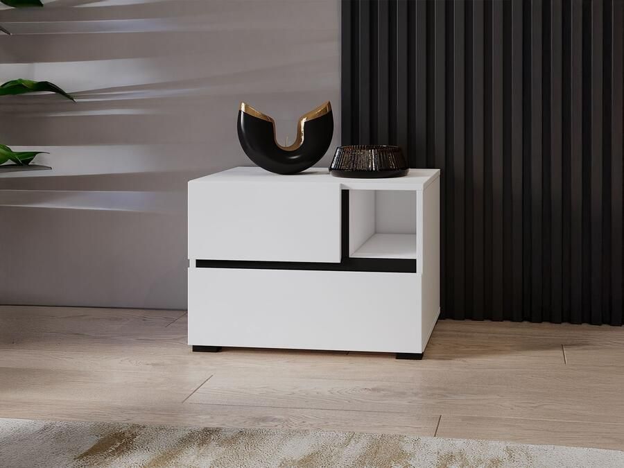 Mobistoxx Nachtkastje CROSSAIR 2 lades wit