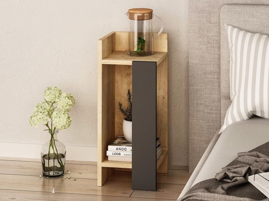 Mobistoxx Nachtkastje ELOSO links eik antraciet