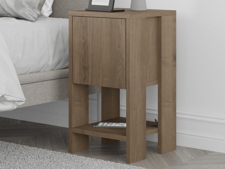 Mobistoxx Nachtkastje EMAR 1 klapdeur donkerbruin