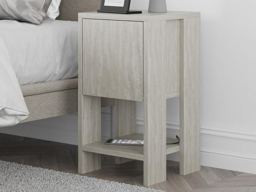 Mobistoxx Nachtkastje EMAR 1 klapdeur travertijn