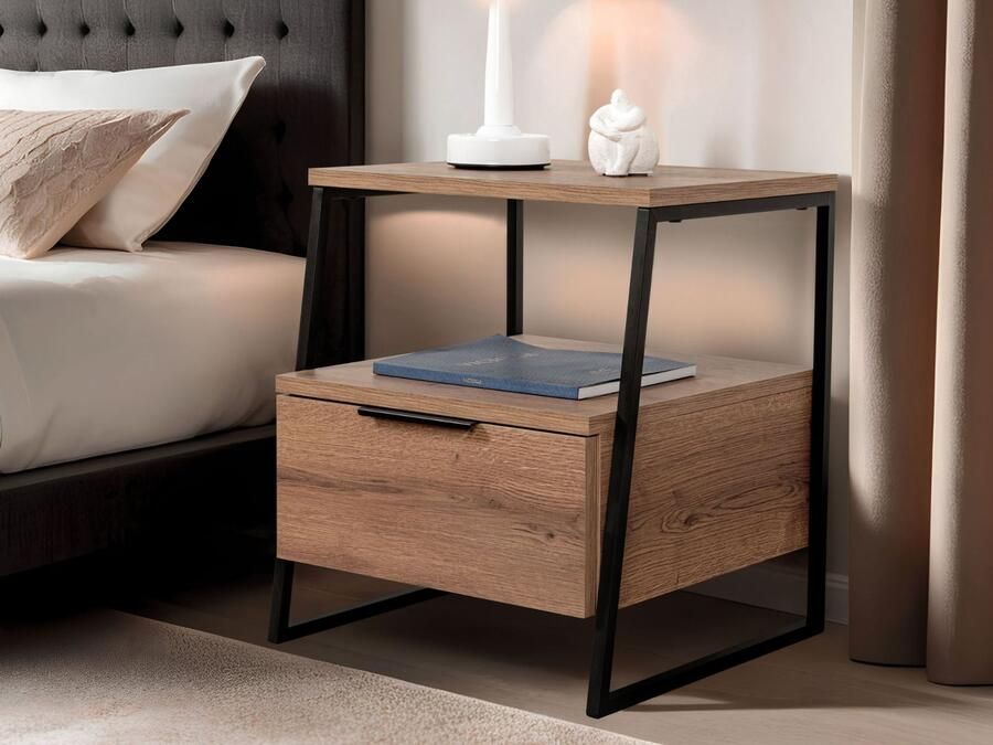 Mobistoxx Nachtkastje PALPA 1 deur hout