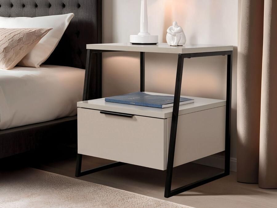 Mobistoxx Nachtkastje PALPA 1 deur kasjmier