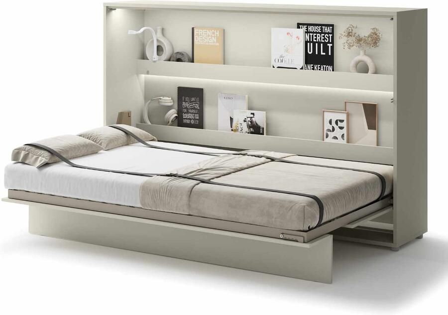 Mobistoxx Opklapbed CONCEPTION PRO 120x200 cm kasjmier (horizontaal)