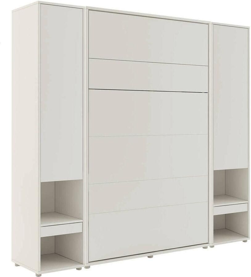 Mobistoxx Opklapbed CONCEPTION PRO 120x200 cm kasjmier (verticaal) met kasten